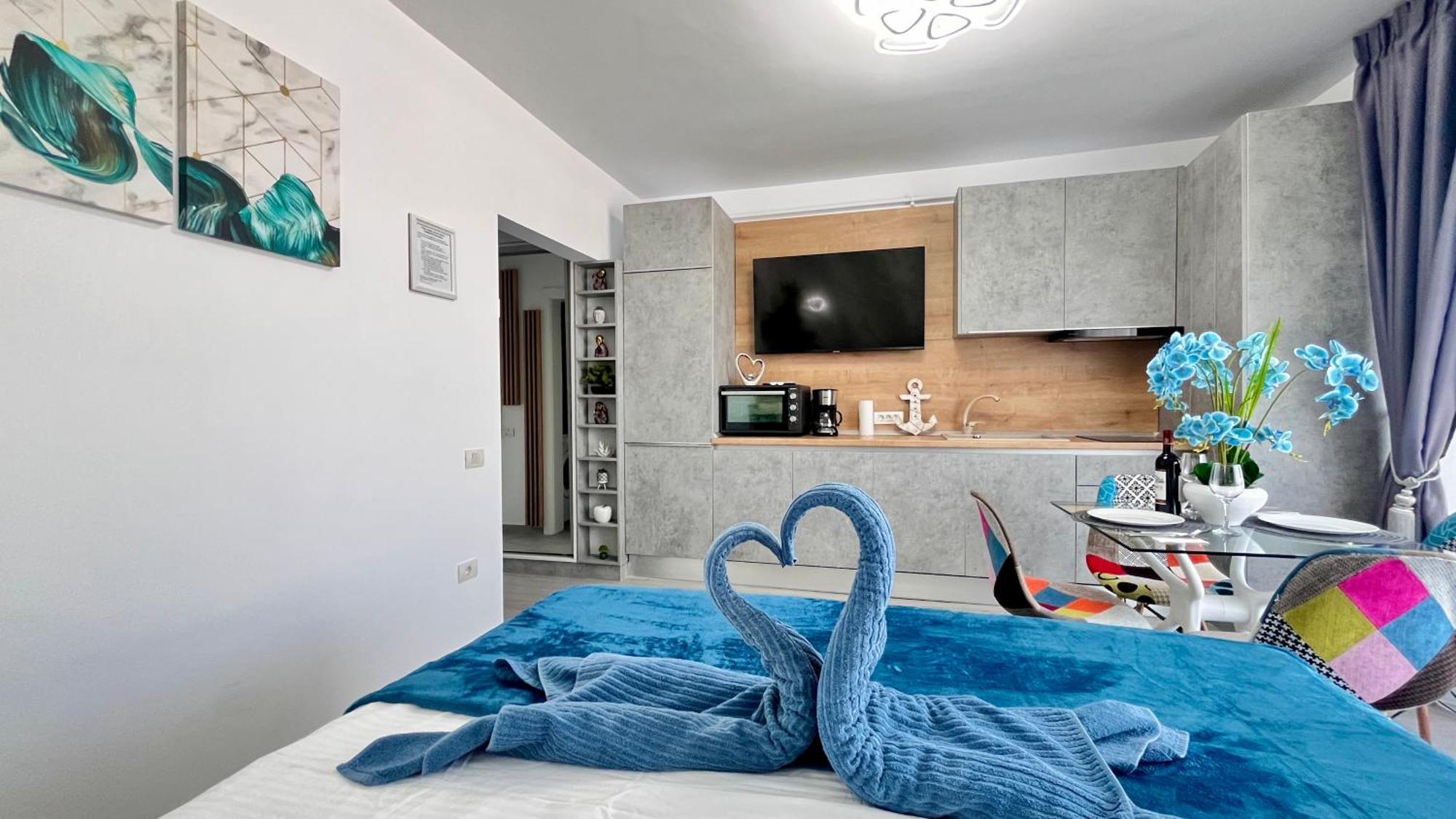 Cosmopolitan - Studio Pe Plaja Cu Vedere La Mare & Loc Parcare Gratis ナボダリ エクステリア 写真